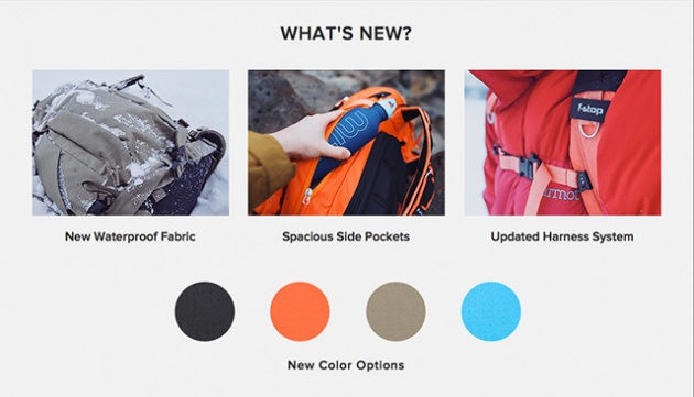 New features in the latest models of F-Stop Gear Mountain series of backpacks.
